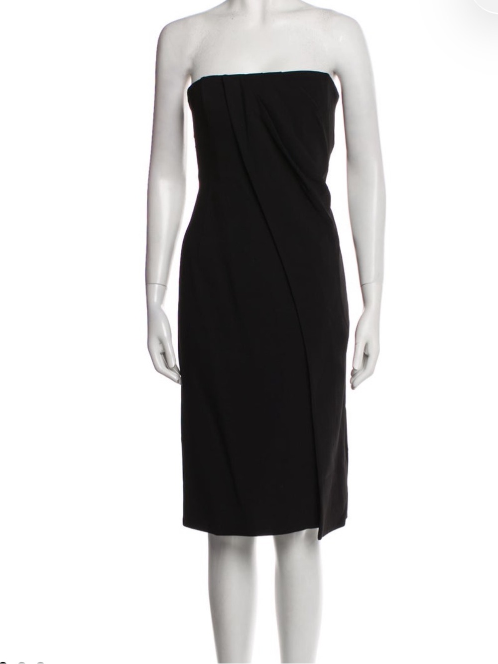 Anine Bing Women’s Black Strapless Cocktail Dress, medium